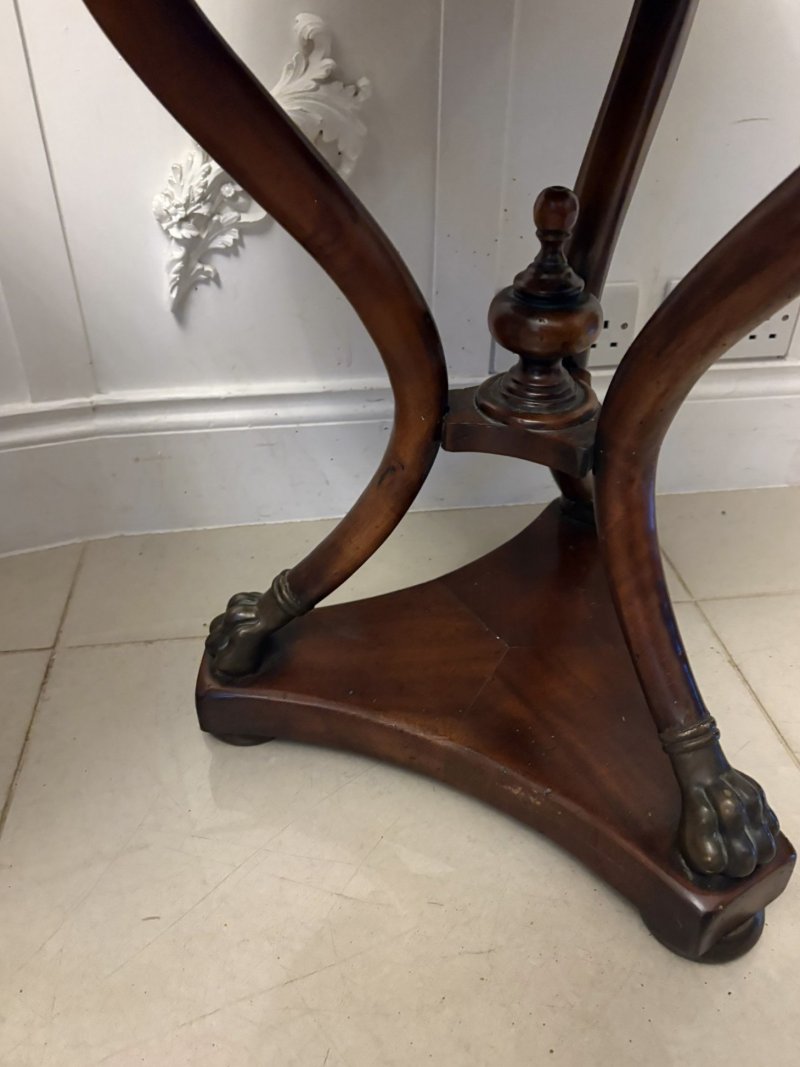 Antique Edwardian Quality Pair of French Marble-Top Gueridon Side / Lamp Tables